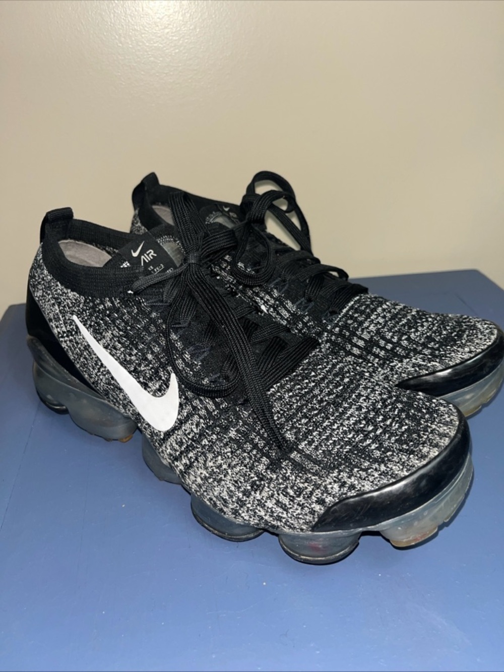 Nike Women’s Black and White VaporMax Flyknit Sneakers